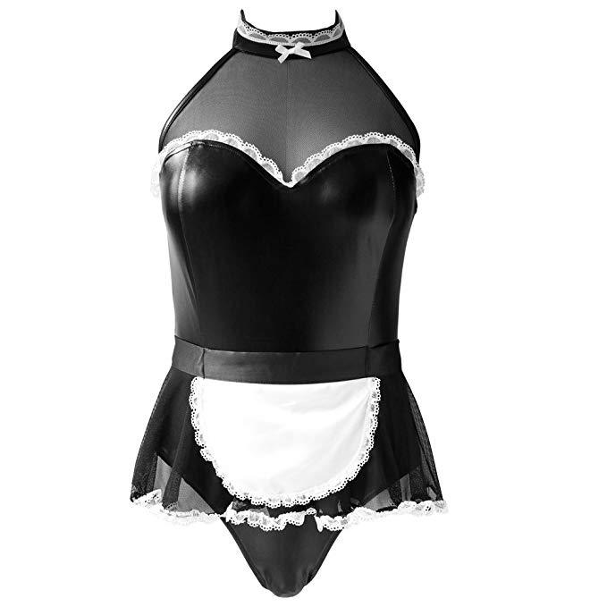 SZ60220 leather maid costume